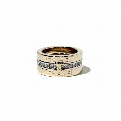 CHANEL THREE-IN-ONE RING, GOLD AND SILVER ABH091